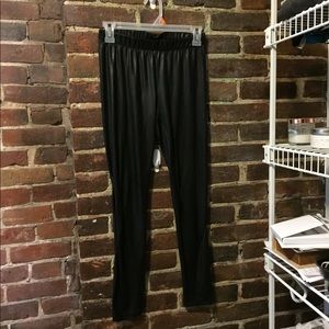 Shiny Pleather-Like Leggings